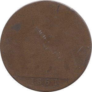 1861 PENNY NO SIGNATURE ( POOR ) - Penny - Cambridgeshire Coins