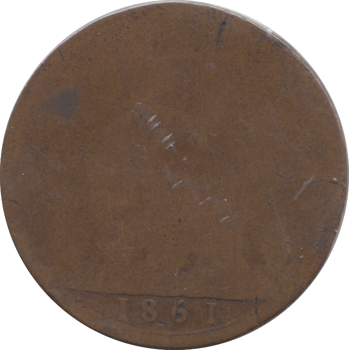 1861 PENNY NO SIGNATURE ( POOR ) - Penny - Cambridgeshire Coins