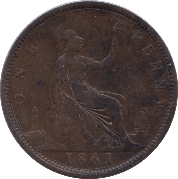 1861 PENNY ( VF ) - Penny - Cambridgeshire Coins
