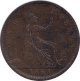 1861 PENNY ( VF ) - Penny - Cambridgeshire Coins