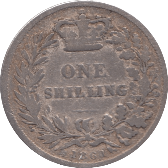 1861 SHILLING ( FINE ) - Shilling - Cambridgeshire Coins