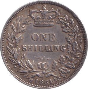 1861 SHILLING ( GVF ) - Shilling - Cambridgeshire Coins