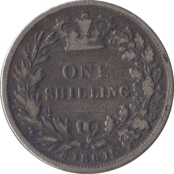 1861 SHILLING ( NF ) - Shilling - Cambridgeshire Coins