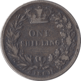 1861 SHILLING ( NF ) - Shilling - Cambridgeshire Coins