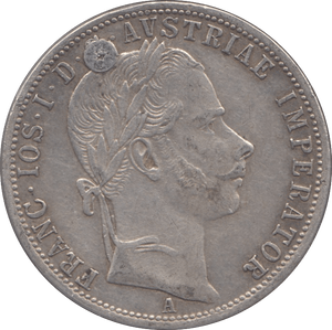 1861 SILVER FLORIN AUSTRIA - SILVER WORLD COINS - Cambridgeshire Coins