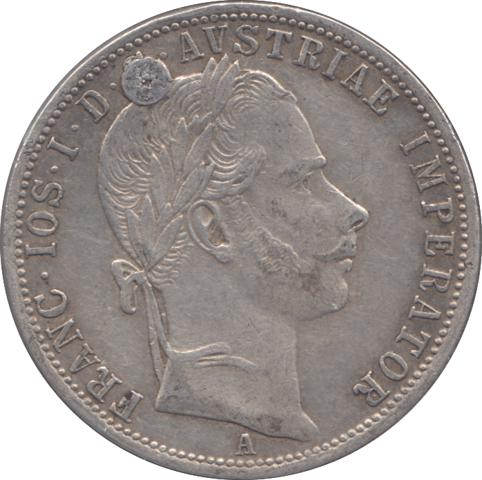1861 SILVER FLORIN AUSTRIA - SILVER WORLD COINS - Cambridgeshire Coins
