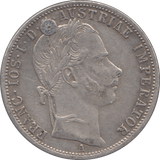 1861 SILVER FLORIN AUSTRIA - SILVER WORLD COINS - Cambridgeshire Coins
