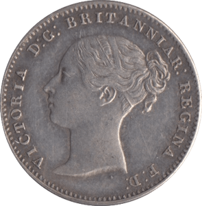 1861 SILVER THREEPENCE ( GVF ) - Threepence - Cambridgeshire Coins