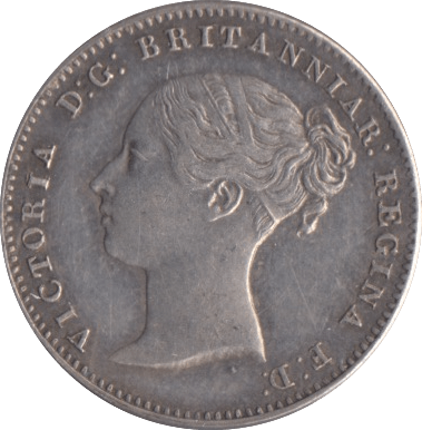 1861 SILVER THREEPENCE ( GVF ) - Threepence - Cambridgeshire Coins