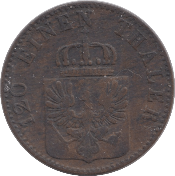 1862 3 PFENNIG PRUSSIA - WORLD COINS - Cambridgeshire Coins