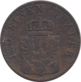 1862 3 PFENNIG PRUSSIA - WORLD COINS - Cambridgeshire Coins