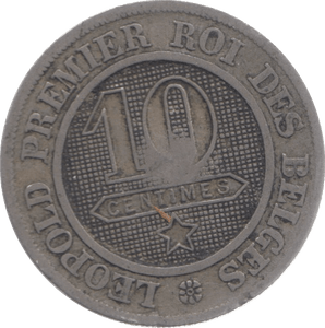 1862 BELGIUM 10 CENTIMES - WORLD COINS - Cambridgeshire Coins