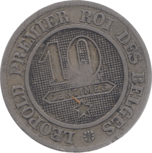 1862 BELGIUM 10 CENTIMES - WORLD COINS - Cambridgeshire Coins