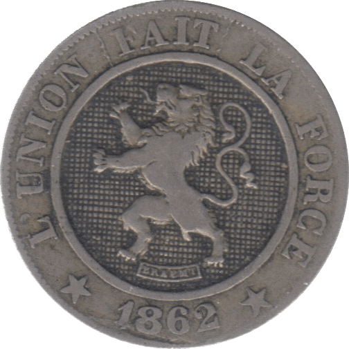 1862 BELGIUM 10 CENTIMES - WORLD COINS - Cambridgeshire Coins