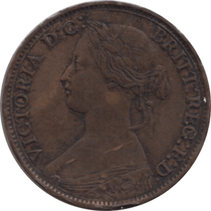 1862 FARTHING 2 ( VF ) 91 - Farthing - Cambridgeshire Coins