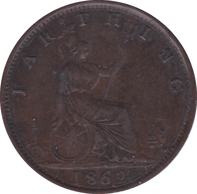 1862 FARTHING ( EF ) C - Farthing - Cambridgeshire Coins