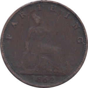 1862 FARTHING ( FAIR ) - Farthing - Cambridgeshire Coins