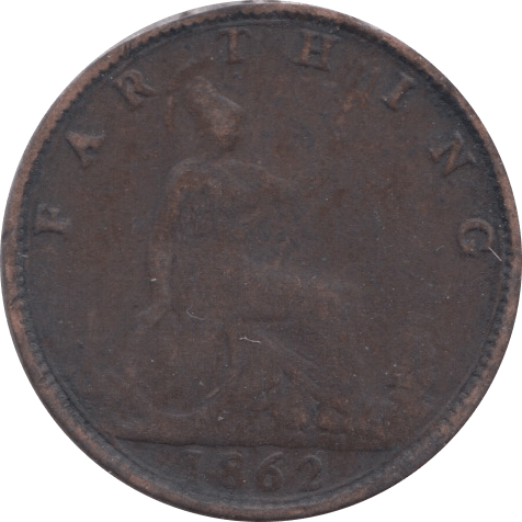 1862 FARTHING ( FAIR ) - Farthing - Cambridgeshire Coins