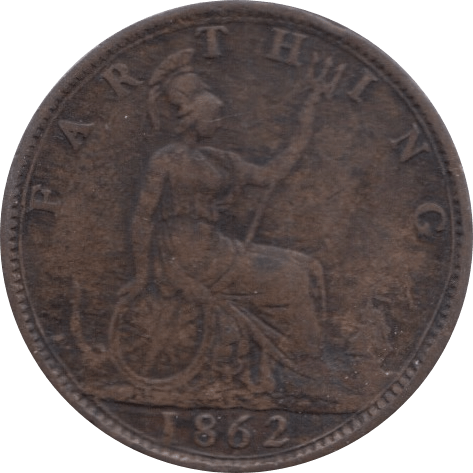 1862 FARTHING ( GF ) 1 - Farthing - Cambridgeshire Coins