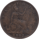 1862 FARTHING ( GF ) 1 - Farthing - Cambridgeshire Coins