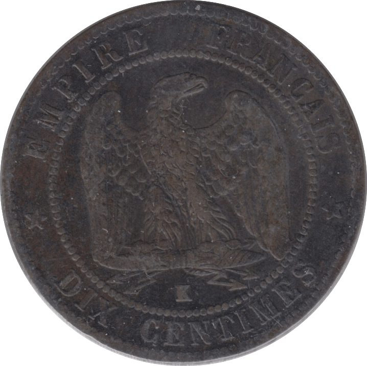 1862 FRANCE 10 CENTIMES - WORLD COINS - Cambridgeshire Coins