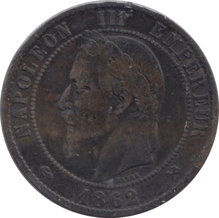 1862 FRANCE 10 CENTIMES - WORLD COINS - Cambridgeshire Coins