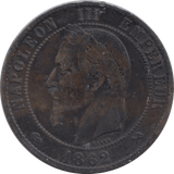 1862 FRANCE 10 CENTIMES - WORLD COINS - Cambridgeshire Coins
