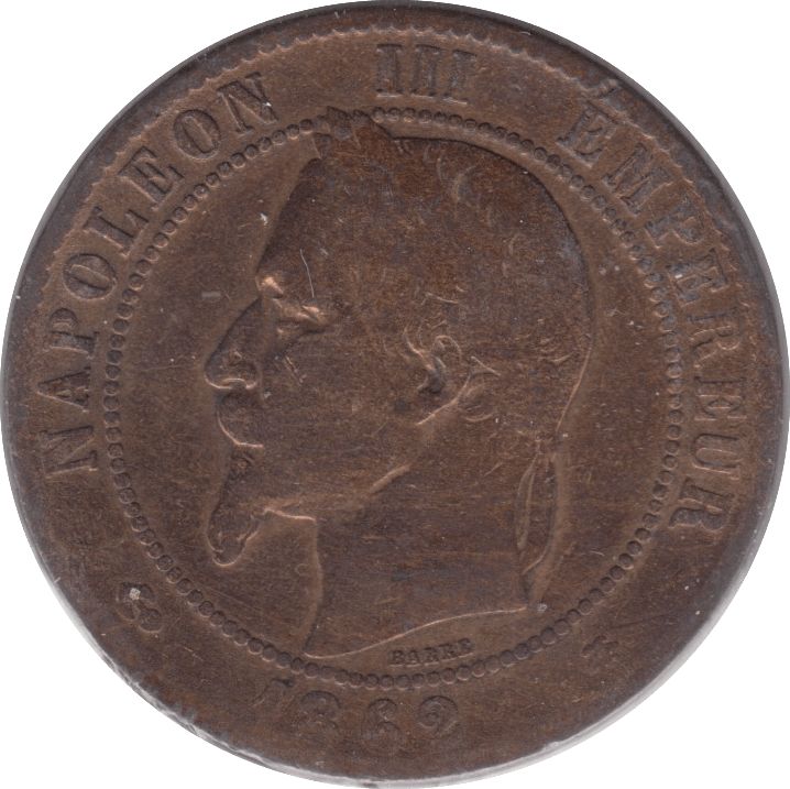 1862 FRANCE 10 CENTIMES - WORLD COINS - Cambridgeshire Coins