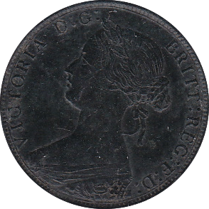 1862 HALFPENNY ( AUNC ) - Halfpenny - Cambridgeshire Coins
