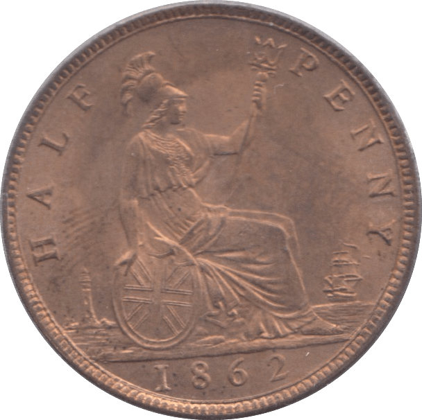 1862 HALFPENNY ( BU ) - Halfpenny - Cambridgeshire Coins