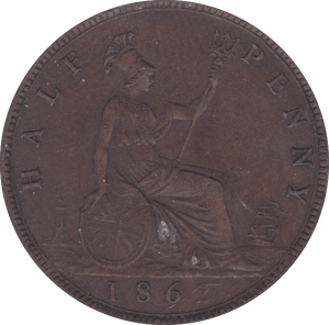1862 HALFPENNY ( EF ) B - Halfpenny - Cambridgeshire Coins