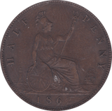 1862 HALFPENNY ( EF ) B - Halfpenny - Cambridgeshire Coins