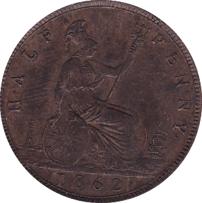 1862 HALFPENNY ( EF ) - Halfpenny - Cambridgeshire Coins