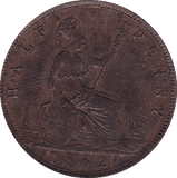 1862 HALFPENNY ( EF ) - Halfpenny - Cambridgeshire Coins