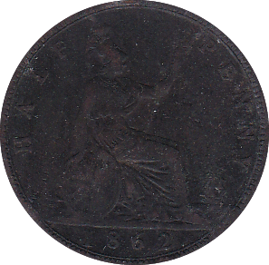 1862 HALFPENNY ( F ) - Halfpenny - Cambridgeshire Coins