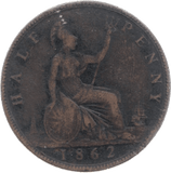 1862 HALFPENNY ( FAIR ) - Halfpenny - Cambridgeshire Coins