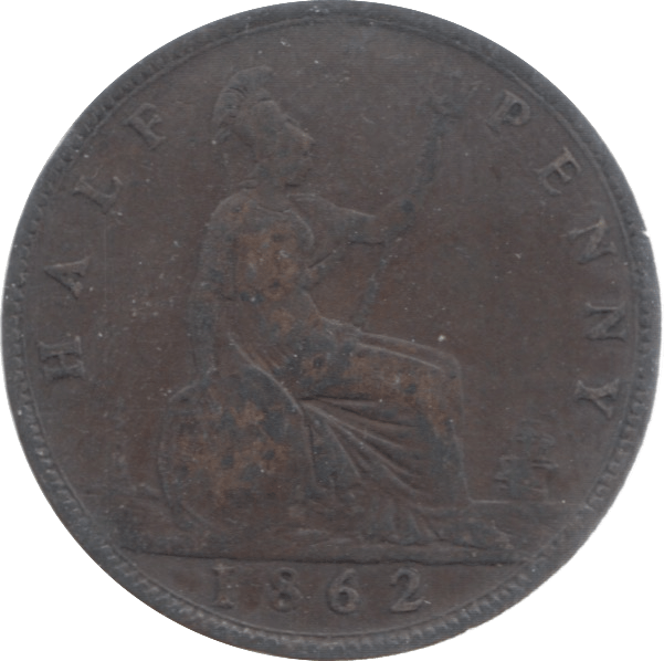 1862 HALFPENNY ( FINE ) - Halfpenny - Cambridgeshire Coins