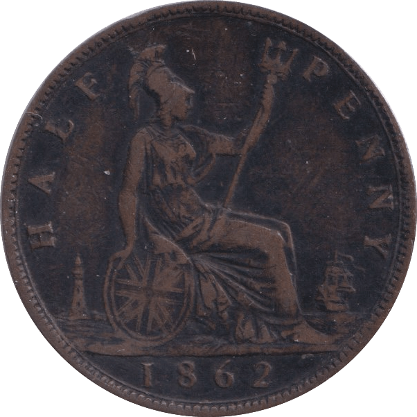 1862 HALFPENNY ( GF ) - Halfpenny - Cambridgeshire Coins