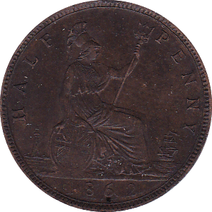1862 HALFPENNY ( GVF ) - Halfpenny - Cambridgeshire Coins