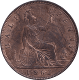 1862 HALFPENNY ( UNC ) - Halfpenny - Cambridgeshire Coins