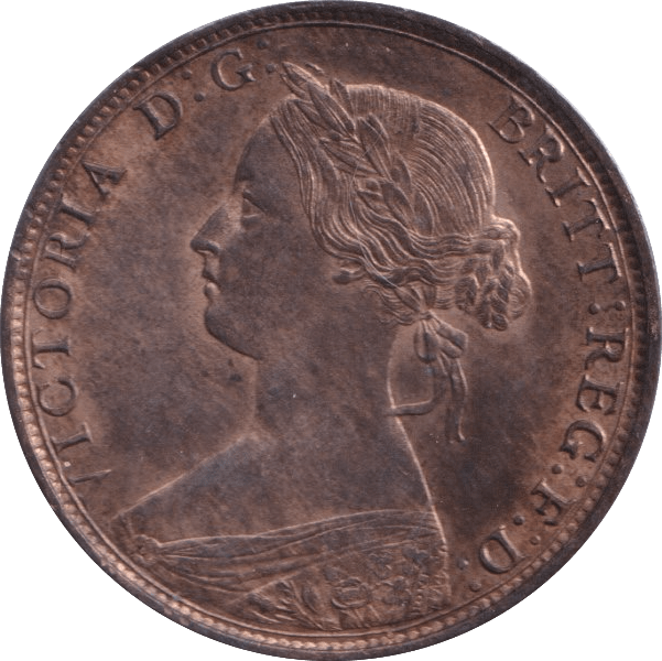 1862 HALFPENNY ( UNC ) - Halfpenny - Cambridgeshire Coins