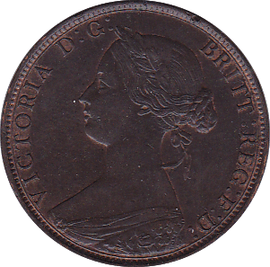 1862 HALFPENNY ( UNC ) - Halfpenny - Cambridgeshire Coins