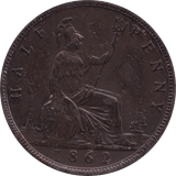 1862 HALFPENNY ( VF ) 1 - Halfpenny - Cambridgeshire Coins