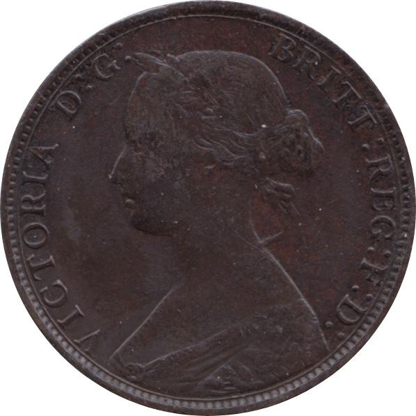 1862 HALFPENNY ( VF ) 1 - Halfpenny - Cambridgeshire Coins
