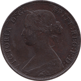 1862 HALFPENNY ( VF ) 1 - Halfpenny - Cambridgeshire Coins