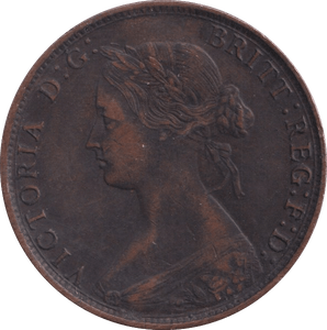 1862 HALFPENNY ( VF ) - Halfpenny - Cambridgeshire Coins