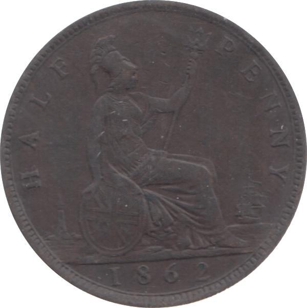 1862 HALFPENNY ( VF ) - Halfpenny - Cambridgeshire Coins