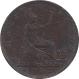 1862 HALFPENNY ( VF ) - Halfpenny - Cambridgeshire Coins