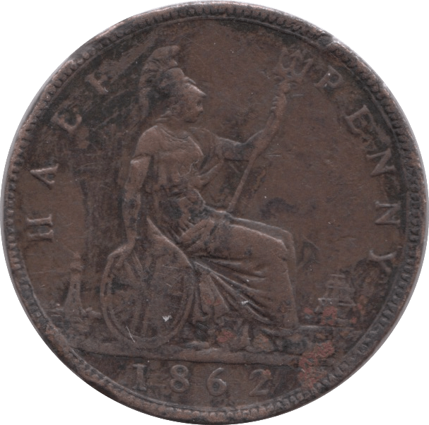 1862 HALFPENNY ( VF ) - Halfpenny - Cambridgeshire Coins