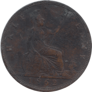 1862 HALFPENNY ( VF ) - Halfpenny - Cambridgeshire Coins